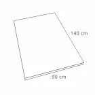 Piatto Doccia Moderno in Resina Bianca Finitura Effetto Ardesia 140x90 - Sommo Viadurini