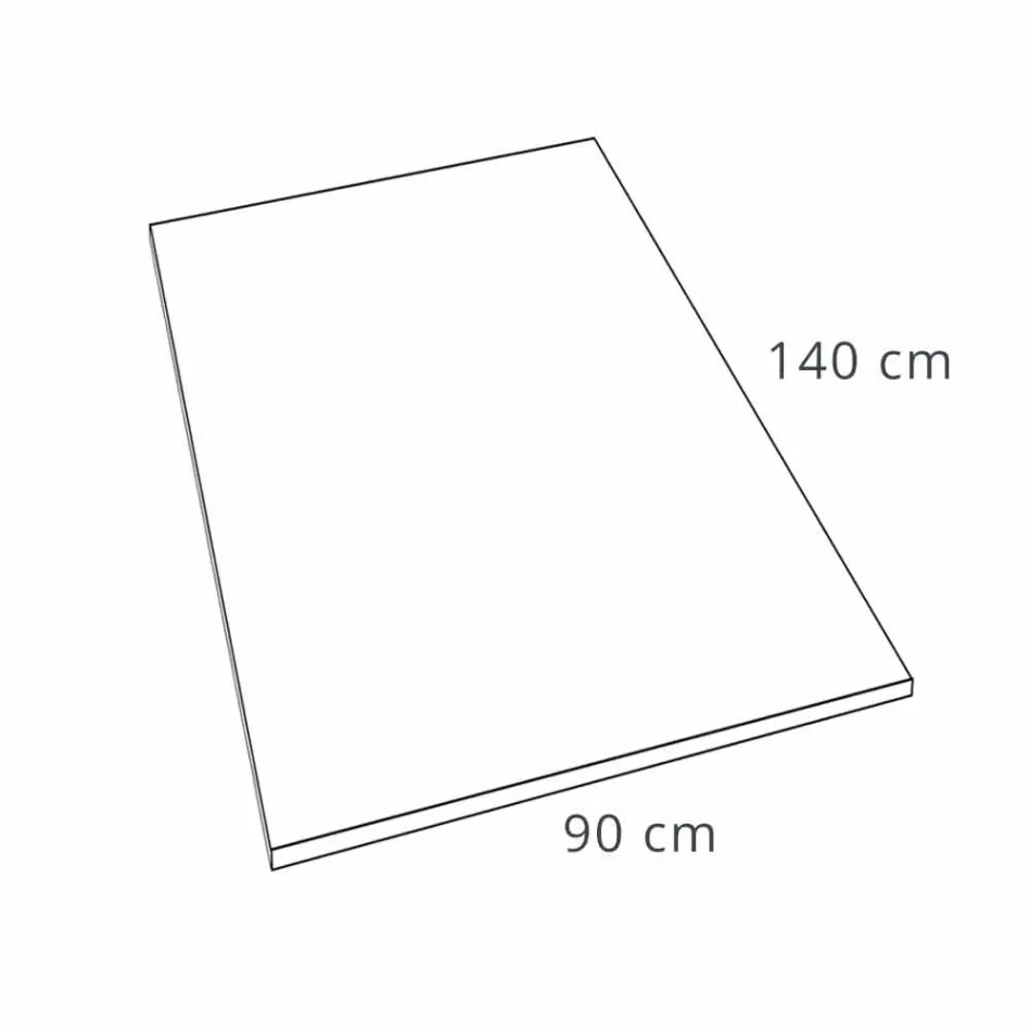 Piatto Doccia Moderno in Resina Bianca Finitura Effetto Ardesia 140x90 - Sommo Viadurini