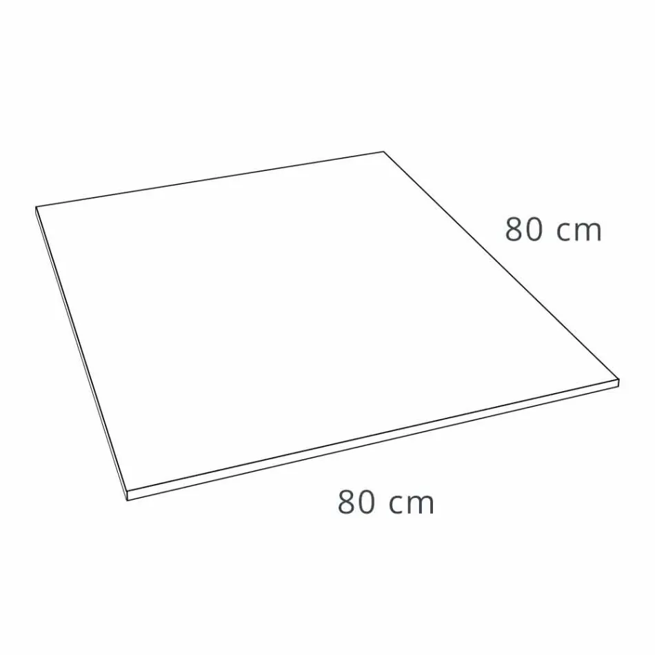 Piatto Doccia Quadrato 80x80 cm in Resina Bianca Effetto Velluto - Estimo Viadurini