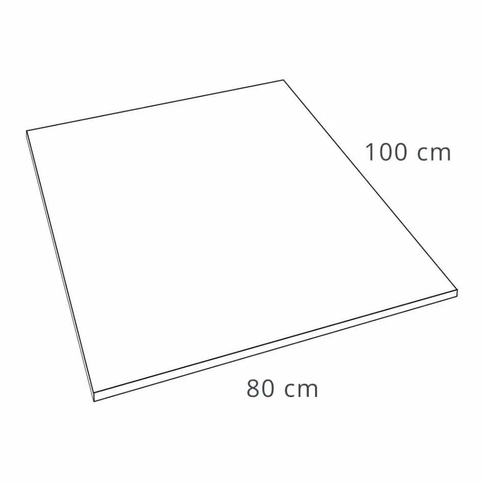 Piatto Doccia Rettangolare 100x80 in Resina Finitura Effetto Cemento - Cupio Viadurini