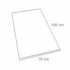 Piatto Doccia Rettangolare 160x70 cm in Resina Bianca Design Moderno - Estimo Viadurini