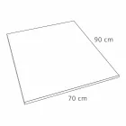 Piatto Doccia Rettangolare Moderno in Resina Effetto Cemento 90x70 cm - Cupio Viadurini