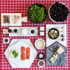 Piatto Esagonale da Portata in Marmo Bianco Carrara o Nero Marquinia - Ludivine Viadurini