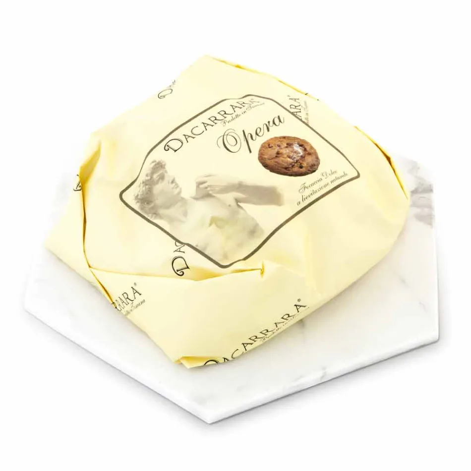 Piatto Esagonale di Design in Marmo Bianco di Carrara Made in Italy - Sintia Viadurini