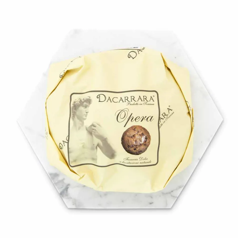 Piatto Esagonale di Design in Marmo Bianco di Carrara Made in Italy - Sintia Viadurini