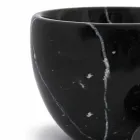 Piccolo Mortaio con Pestello in Marmo Bianco di Carrara Made in Italy - Mirel Viadurini