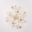 Plafoniera a 6 luci in metallo e cristallo per interni dallo stile ricercato – Orchidea Viadurini