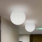 Plafoniera a sfera Slide Globo(Wall) luminosa polietilene fatta Italia Viadurini