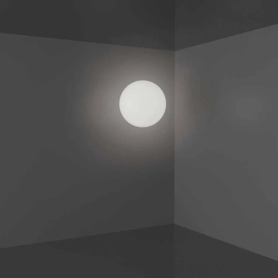 Plafoniera a sfera Slide Globo(Wall) luminosa polietilene fatta Italia Viadurini