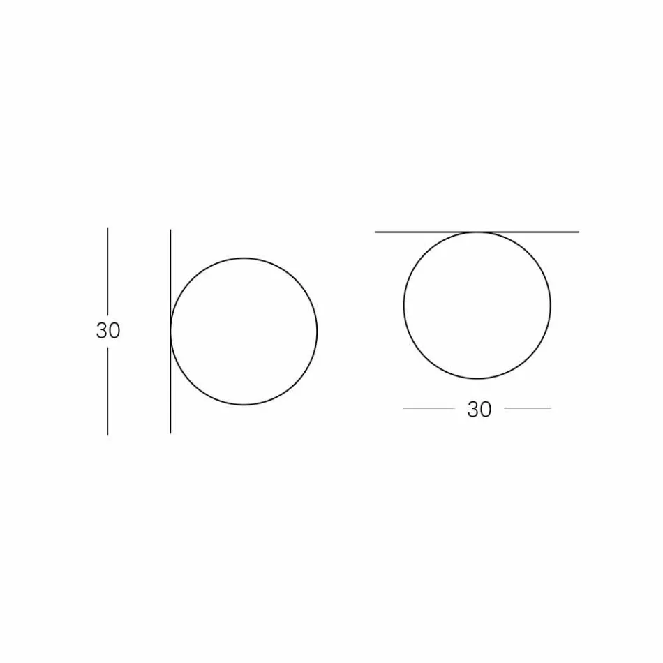 Plafoniera a sfera Slide Globo(Wall) luminosa polietilene fatta Italia Viadurini