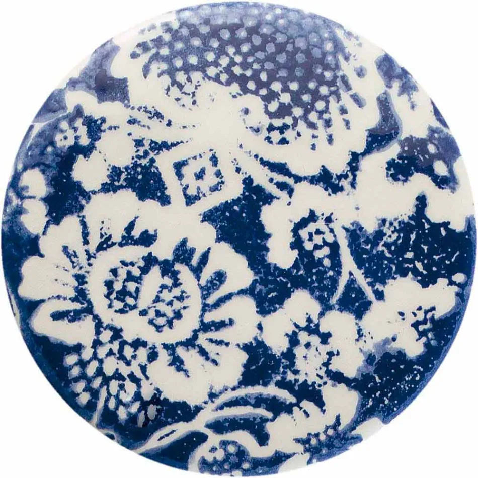 Plafoniera a Soffitto Circolare in Ceramica Colorata Made in Italy – Ferroluce Pi Viadurini