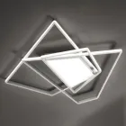 Plafoniera Applique a LED Dimmerabile in Metallo Oro o Argento - Galattica Viadurini