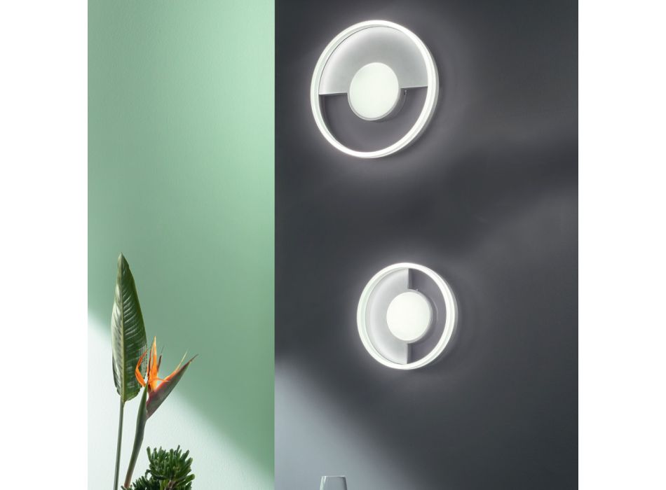 Plafoniera Applique a LED in Metallo con Diffusore Perimetrale - Carmelino