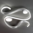 Plafoniera Applique in Metallo con LED Dimmerabile Design Moderno - Steven Viadurini