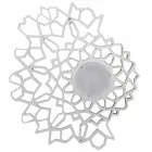 Plafoniera Applique in Tecnopolimero Bianco o Oro Design 2 Misure - Cattedrale Viadurini