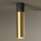 Plafoniera Artigianale in Ceramica e Ottone Realizzata in Italia - Toscot Match Viadurini