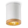 Plafoniera Artigianale in Legno e Ceramica Design Stile Nordico - Nateca