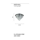 Plafoniera Classica Metallo Oro e Pendenti in Cristallo di Lusso - Jerome Viadurini