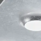 Plafoniera con Lastra di Vetro Piano con Abbassamenti Made in Italy - Kora Viadurini