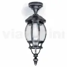 Plafoniera da esterno in alluminio pressofuso made in Italy, Anika Viadurini