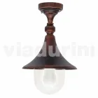 Plafoniera da giardino in alluminio pressofuso made in Italy, Anusca Viadurini