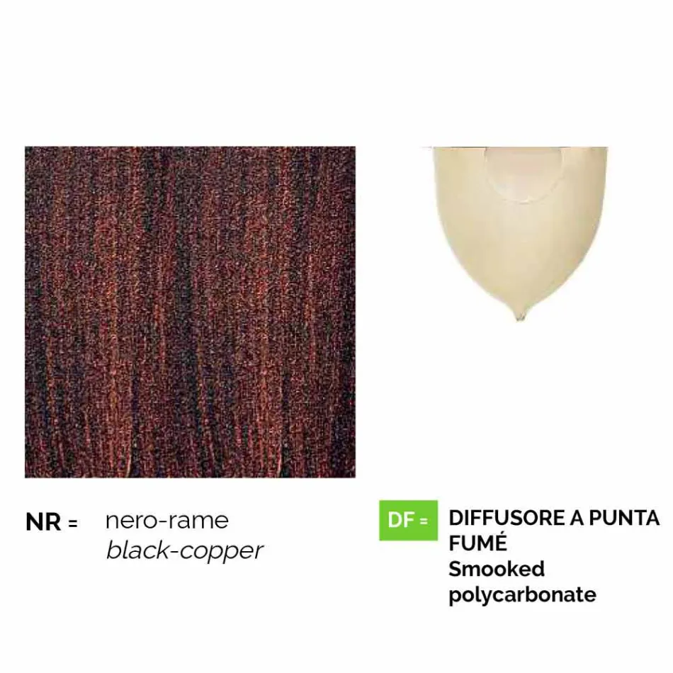 Plafoniera da giardino in alluminio pressofuso made in Italy, Anusca Viadurini