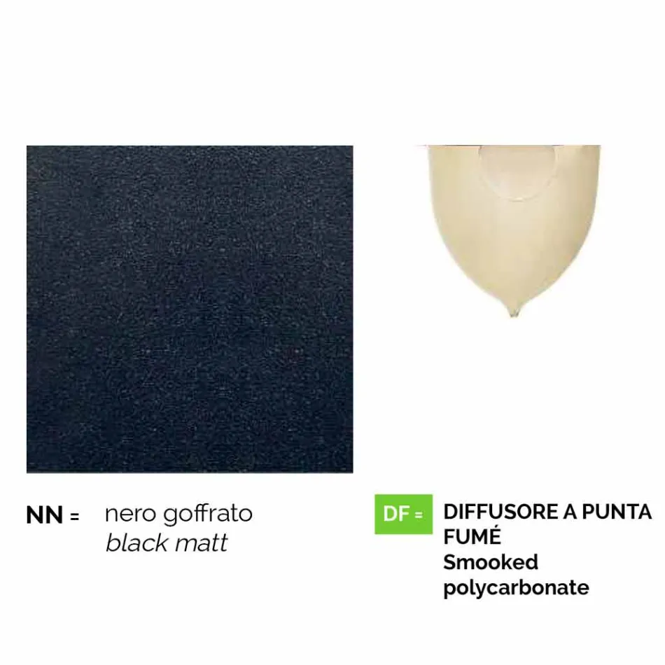 Plafoniera da giardino in alluminio pressofuso made in Italy, Anusca Viadurini