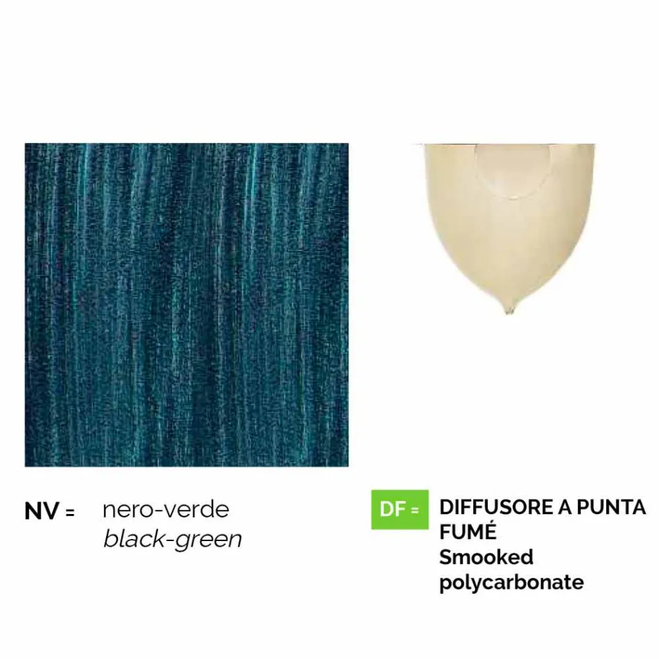 Plafoniera da giardino in alluminio pressofuso made in Italy, Anusca Viadurini