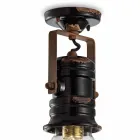 Plafoniera da soffitto a faretto in ceramica, vetro e metallo Bryanna Viadurini