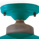 Plafoniera da soffitto di design in ceramica e ottone Cecilia Viadurini