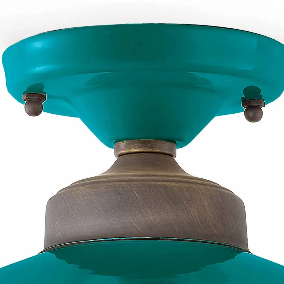 Plafoniera da soffitto di design in ceramica e ottone Cecilia Viadurini