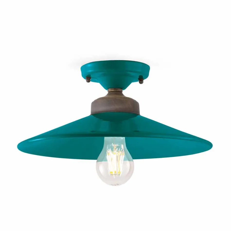 Plafoniera da soffitto di design in ceramica e ottone Cecilia Viadurini