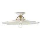 Plafoniera da soffitto in ceramica stile rustico Ferroluce Viadurini