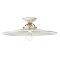 Plafoniera da soffitto in ceramica stile rustico Ferroluce