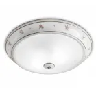 Plafoniera da soffitto tonda in ceramica decorata Ferroluce Viadurini