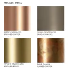 Plafoniera in Ceramica e Ottone Spazzolato Fatta a Mano in Italia - Toscot Match Viadurini