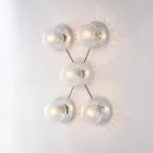 Plafoniera in Ferro Made in Italy per Arredare L’interno - Como Viadurini