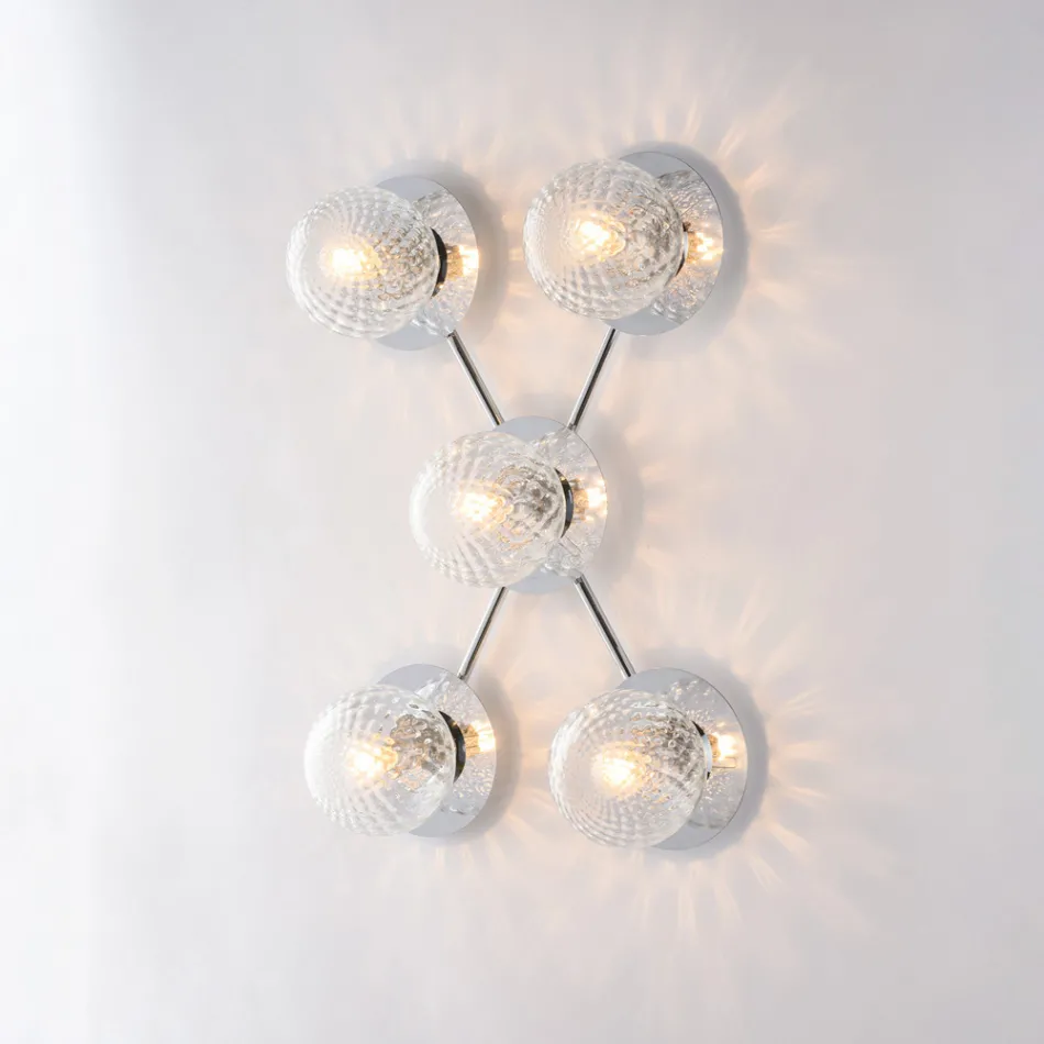 Plafoniera in Ferro Made in Italy per Arredare L’interno - Como Viadurini