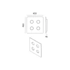Plafoniera in Maiolica Toscana Smaltata Realizzata in Italia - Toscot Vivaldi Viadurini