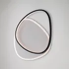 Plafoniera in Metallo Bianco Nero Led per Illuminazione Interni - Ophiuchus Viadurini