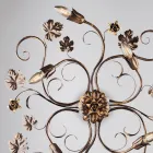 Plafoniera in metallo cromo LED Made in Italy per ambienti moderni – Fiore Viadurini