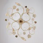 Plafoniera in metallo cromo LED Made in Italy per ambienti moderni – Fiore Viadurini