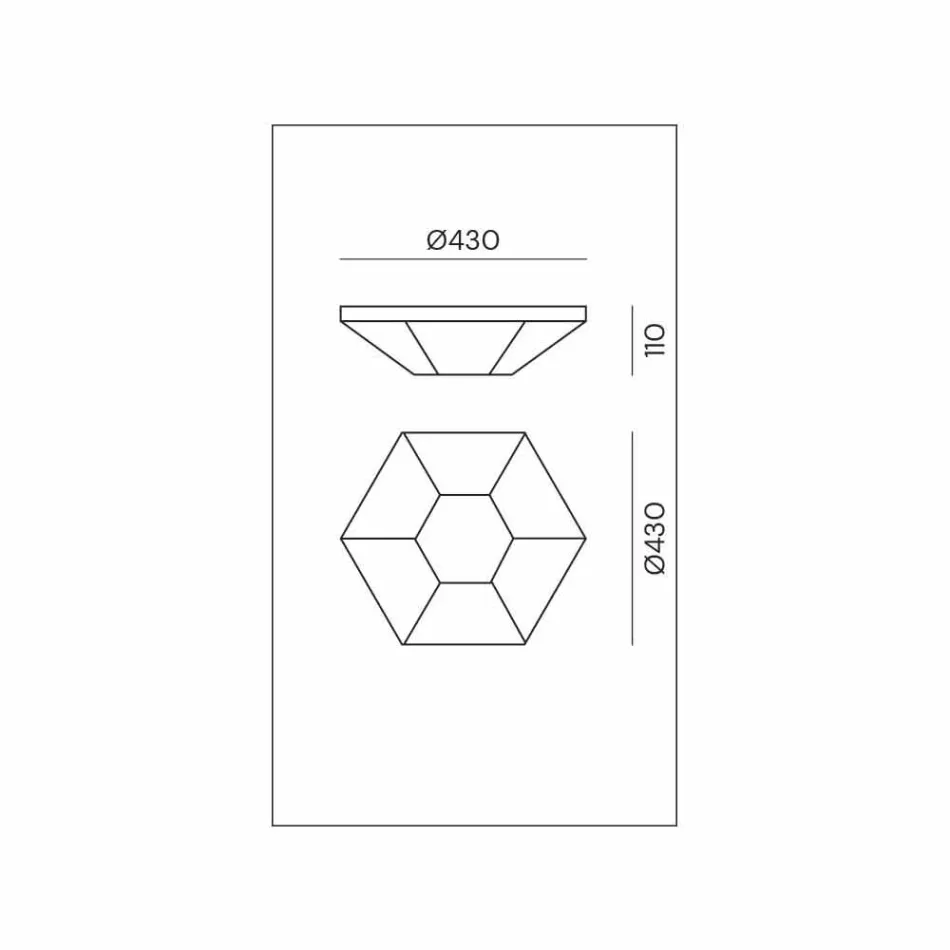 Plafoniera in Vetro e Ottone Brunito Vintage 2 Misure - Rilegato by Il Fanale Viadurini