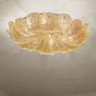 Plafoniera in Vetro Veneziano e Metallo Bianco Made in Italy - Artemide Viadurini