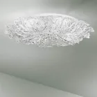 Plafoniera in Vetro Veneziano e Metallo Bianco Made in Italy - Artemide Viadurini