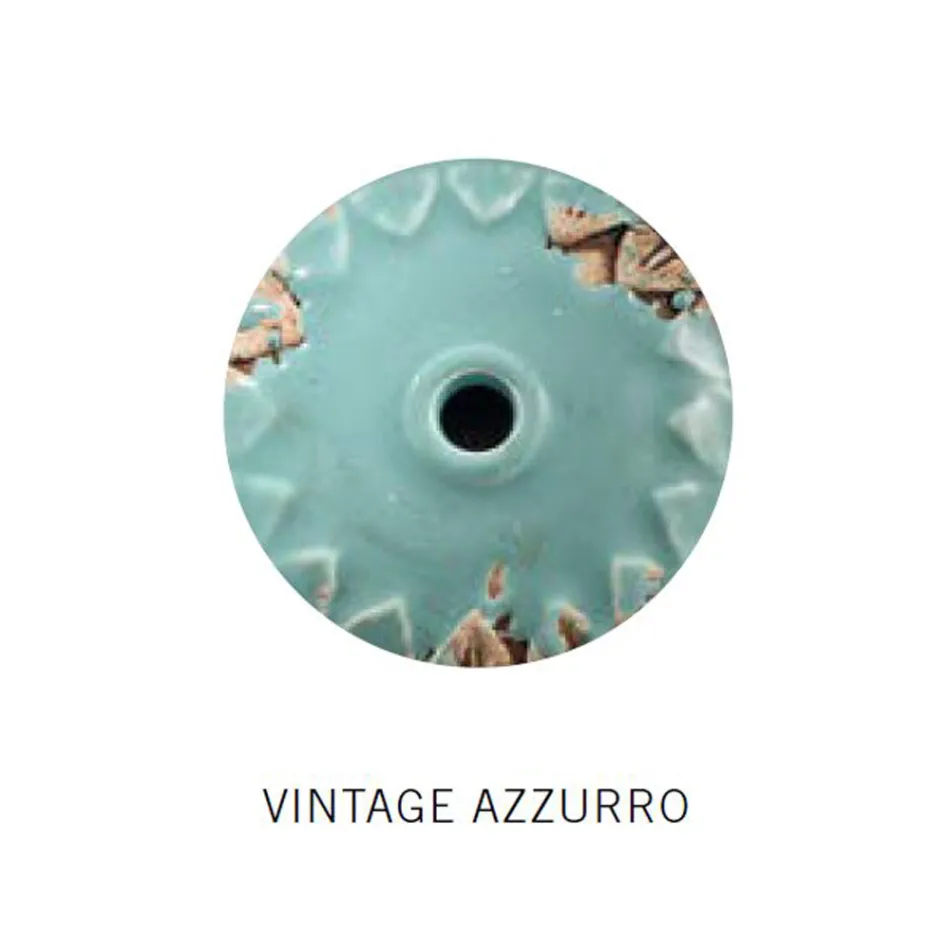 Plafoniera Industriale 3 Faretti in Ferro e Ceramica Artigianale - Loft Viadurini