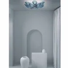 Plafoniera Moderna in Vetro di Venezia Realizzata a Mano in Italia - Minosse Viadurini