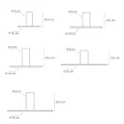Plafoniera Realizzata in Metallo di Diverse Finiture e Misure - Lumi Viadurini