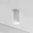 Plafoniera rotonda in cemento o gesso Nadir 12 di Aldo Bernardi Viadurini