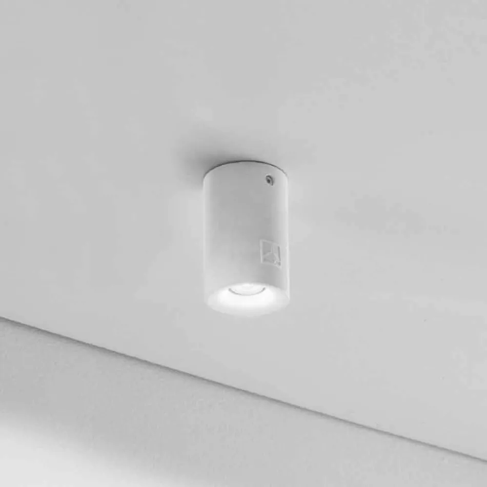 Plafoniera rotonda per esterno Nadir 9 in gesso o in cemento Viadurini